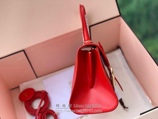 DELVAUX女包 Brillant手袋 德爾沃女手提包 Dv0020原版 大紅 比利時Delvaux單肩包  fcs1295